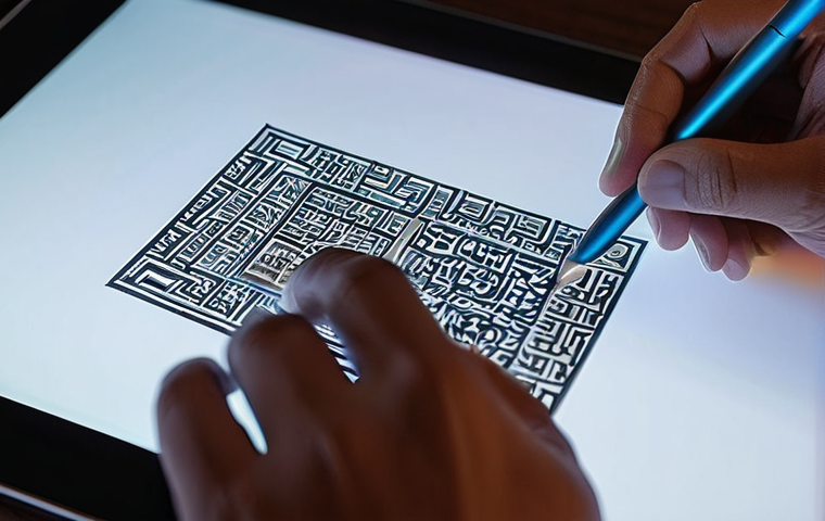 컴퓨터그래픽스운용기능사 자격증 실기 작업형 연습법 - The Artisan's Digital Touch - Mastering Design Tools**

A hyper-realistic, close-up shot of a design...