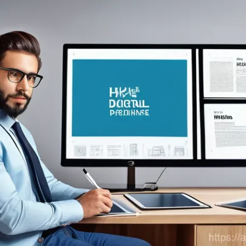 컴퓨터그래픽스운용기능사 자격증 활용 기업 사례 - **Prompt 1: Modern Advertising Campaign & Corporate Identity**
    "A talented graphic designer, wea...