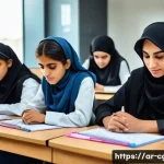 컴퓨터그래픽스운용기능사 자격증 준비 비용 - A modern classroom scene in Saudi Arabia showing a diverse group of adult students attentively parti...