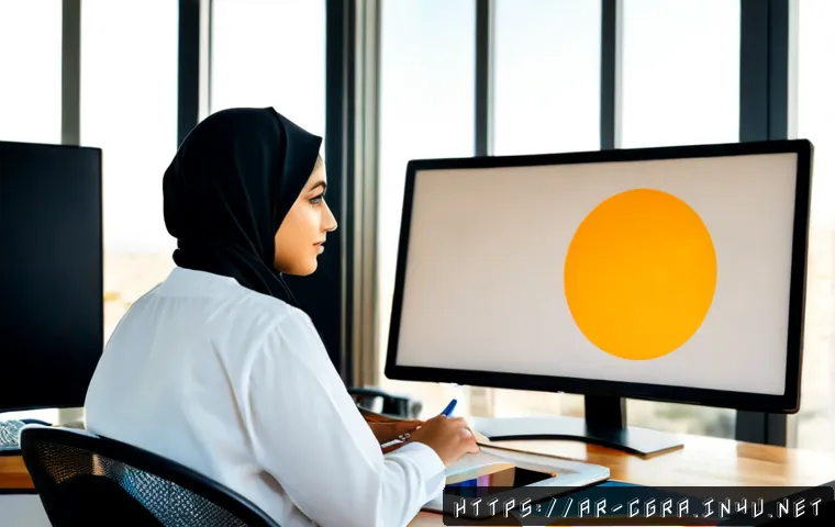 컴퓨터그래픽스운용기능사 자격증 취득 후 커리어 계획 - Photorealistic career planning scene in a modern Gulf Arab creative studio, young Arab graphic desig...